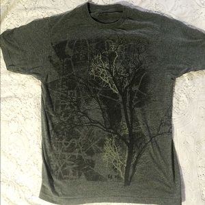 Trees screen printed tee